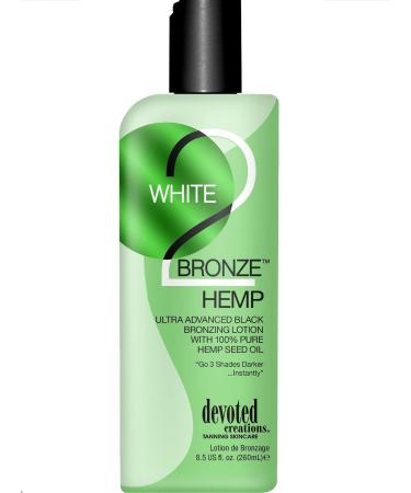 Devoted Creations White 2 Black Hemp Tanning Lotion - 8.5 oz.