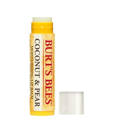 Burt's Bees 100% Natural Coconut & Pear Lip Balm - 4 Tubes | Moisturizing Beeswax Formula - Buy Online on GoSupps.com