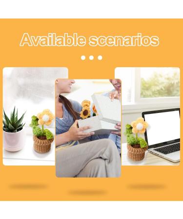 Yizzvb Crochet Kit for Beginners - 6 Pcs Flowers Knitting Kit for Adults & Kids | Easy Crochet Starter Set with Instructions - Buy Online on GoSupps.com