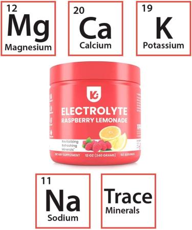 KEPPI Keto Electrolytes Powder - Raspberry Lemonade 50 Servings - No Sugar, Carbs - Advanced Hydration Supplement | Boost Energy - Sugar-Free Electrolyte Drink - Buy Online on GoSupps.com