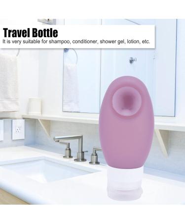 Travel Squeeze Bottle - Innovative Travel Bottle with Suction Cup Portable Silicone Cosmetic Storage Bottle for Outdoor (Purple) - Buy Online on GoSupps.com