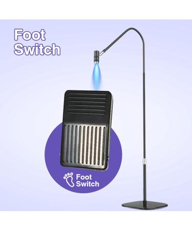 UV Light 6W UV Lamp for Gel Nails Gooseneck Ultraviolet Curing UV Nail Lamp with Foot Pedal Removable Lamp Head LED Nail Manicure Dryer Curing Light Floor Lamp for Salon - Buy Online on GoSupps.com