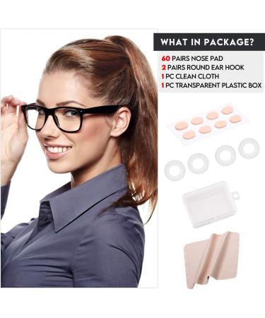 60 Pairs Soft Foam Self-Adhesive Nose Pads for Glasses | Anti-Slip Nosepads in Nude Color | Comfortable & Makeup-Friendly - Buy Online on GoSupps.com