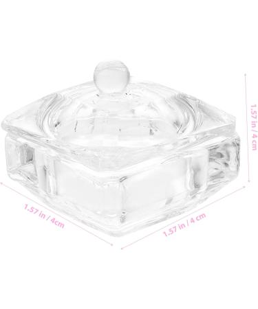 IMIKEYA Glass Jar Diamond Decor Candy Jar Nail Dish with Lid Nail Art Dish Nail Dish Cup Nail Dish Bowl with Lids Dappen Dish for Acrylic Nails Nail Liquid Holder Castor Glass Manicure - Buy Online on GoSupps.com