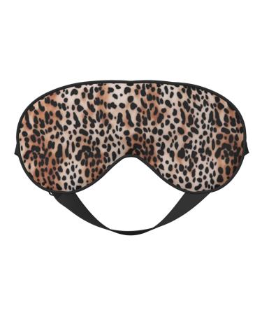 Leopard Print Printed Soft Eye Mask Zero Eye Pressure Sleeping Eye Mask Travel Blackout Eye Mask