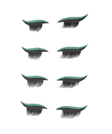 Strong Stickiness False Eyelashes Stickers - Reusable Thick Eyelashes for Festivals & Parties - Shop Green Now - Buy Online on GoSupps.com