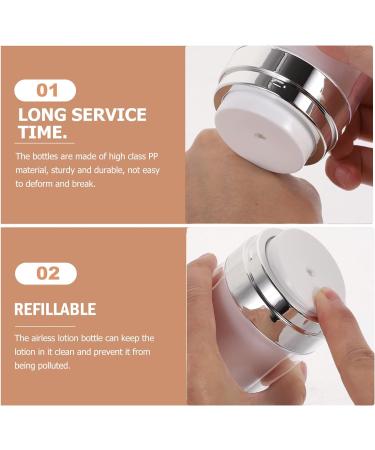 LALAFINA 2PCS 30ML Airless Pump Jars Airless Cosmetic Containers Refillable Lotion Jar Travel Lotion Dispenser for Creams Gels Lotions - Buy Online on GoSupps.com