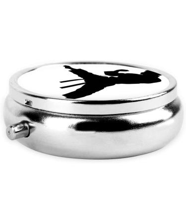 Taekwondo Mini Round Pill Box - 3 Compartment Medicine Organizer for Travel & Home Use - Buy Online on GoSupps.com