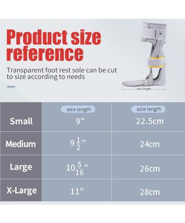 Medical AFO Foot Drop Brace for Walking | Ankle Foot Orthosis - Large Left (Comfort) - Drop Foot Stabilizer Support for Men & Women - Buy Online on GoSupps.com