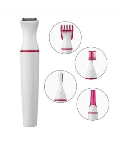 Buy Eyebrow Trimmer for Women - Electric Painless Facial Hair Remover & Eyebrow Razor with Comb (White) - Fast International Shipping - Buy Online on GoSupps.com