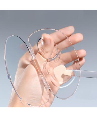  Opilroyn Makeup palette makeup tray foldable clear acrylic foundation mixing palette mixing palette foundation mixing table family makeup - Buy Online on GoSupps.com