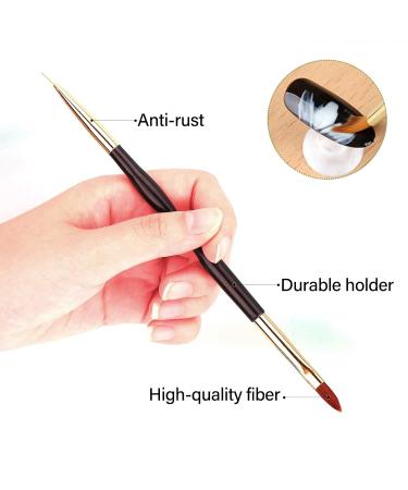 Olakin Nail Brush Set 3 Pack - Premium Gel Brush for Nail Art UV Gel & Acrylic Fingernails - Perfect Nail Accessories for Home Use - Buy Online on GoSupps.com