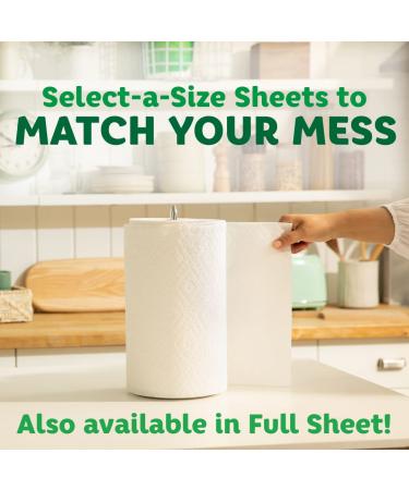Bounty Select-A-Size White Paper Towels - 2 Double Rolls, 4 Regular Rolls, 64 Count (Pack of 2) - Buy Online on GoSupps.com