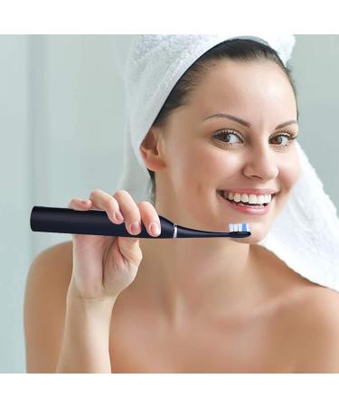 Area Electric Toothbrush - Sound Toothbrush with 4 Brush Heads Timers 3 Modes & Travel Bag - B-Black | International Shipping - Buy Online on GoSupps.com