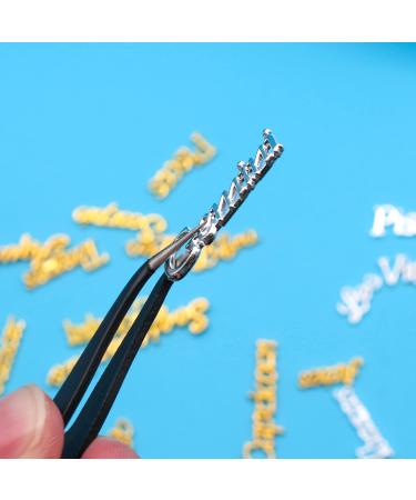 WOKOTO 24pcs Silver Zodiac Signs & Letters Nail Charms for Acrylic Nails - 3D Nail Jewelry Kit with Rhinestones for Zodiac Nail Art & Jewelry Making - Buy Online on GoSupps.com