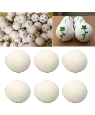 GFRGFH Wool Drying Balls Laundry Balls for Dryer Reusable Static Reduction Skin Friendly Softener Ball for Clothes 6pcs(3.5cm) - Buy Online on GoSupps.com