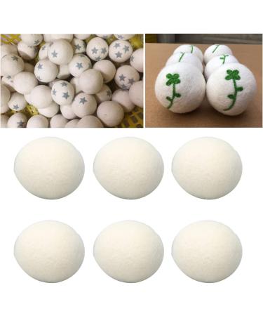 Eco-Friendly Wool Dryer Balls - Reusable Fabric Softener Reduces Static & Wrinkles Pack of 6 | Perfect for International Shipping - Buy Online on GoSupps.com