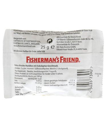 Fisherman's Friend Extra Strong Pastilles 25g | Powerful Relief for Cough & Cold Shop Internationally - Buy Online on GoSupps.com