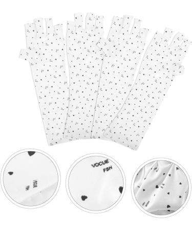 Healeved 6 Pairs Nail Gloves Uv Shield Gloves Protective Gloves Gel Manicure Uv Gloves Uv Lamp Manicure Dryer Gloves Nail Uv Gloves Nail Art Gel Miss Polyester Nail Polish Hand White - Buy Online on GoSupps.com