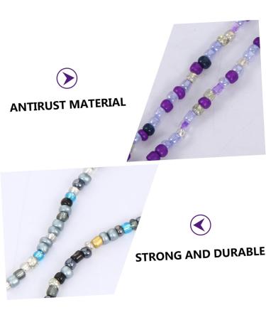 Shop Homsfou 4-Piece Glasses Mask Chain & Lanyard - Stylish Holder for Masks & Glasses Slipproof Bead Chains & Tapes Perfect for International Shipping - Buy Online on GoSupps.com