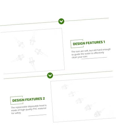 FRCOLOR 100pcs Ear Cleaning Nozzle Earwax Removal Kit Disposable Cleaning Tips for Boys and Girls Adults Transparent 3X1.2CM - Buy Online on GoSupps.com