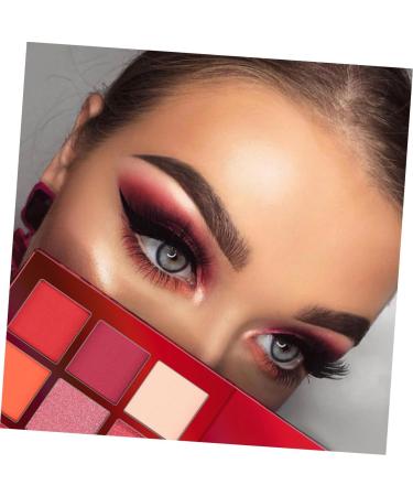 Angoily 9 Pearlescent Shadow Colors Eye Highlighter Diamond Metallic Bling Glitter Cosmetic Shimmer 1 count (Pack of 1) Red - Buy Online on GoSupps.com