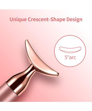 2-in-1 Electric Face Massager Roller | 24k Rose Gold 3D Roller | Crescent Shape Facial Roller Kit for Arm, Eye, Nose | Skin Care Tools - Buy Online on GoSupps.com