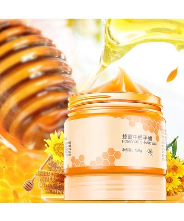 Nourishing Hand Cream 150g Honey & Milk Nourishing Hand Cream Wax Mask Moisturizing Peeling Callus Hand Care