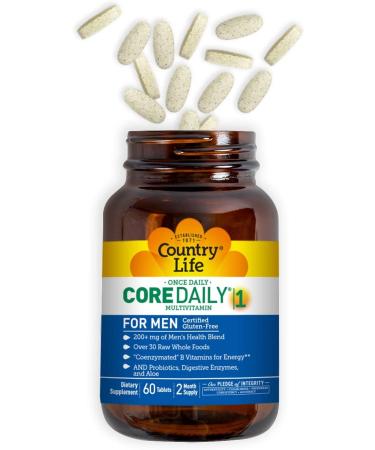 Country Life Core Daily-1 Multivitamins for Men - 60 Tablets | Daily Essential Nutrients - Buy Online on GoSupps.com