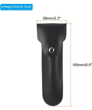 PATIKIL Leather Razor Protective Case | Double Edge Razor Sheath for Travel | Durable Shaving Device Protection Black - Buy Online on GoSupps.com