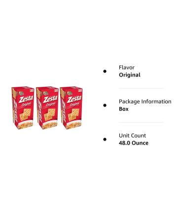 Keebler Zesta Original Saltine Crackers 16 Oz - 3 Pack - Buy Online on GoSupps.com