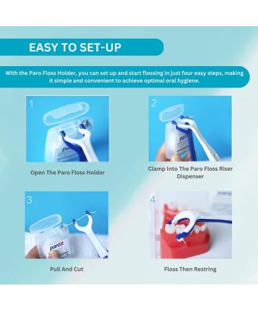 Buy Paro Dental Floss Holder - Reusable Flosser Handle for Optimal Oral Cleaning | Refillable & Easy to Clean | Ships Worldwide - Buy Online on GoSupps.com