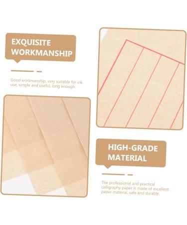 Lurrose 50 Sheets Rice Paper Writing Brush Calligraphy Ink As Shown 29x19cm - Buy Online on GoSupps.com