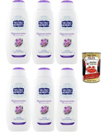 Italian Gourmet E.R. Neutro Roberts Regenerating Shower Gel Nobile Orchid 6 x 450 ml + Polpa Italian Gourmet 400 g