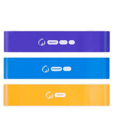 PurAthletics Resistance Loop Band (Set of 3) Exercise Band Mini Band Great for Fitness Training Stretch Yoga and Workout