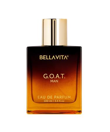 Bella Vitaa Luxury G.O.A.T Man Eau De Parfum Perfume with Bergamot Patchouli & Vetiver|Premium Long Lasting Spicy & Woody Fragrance for Men 100 ML