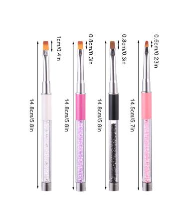 ATNIGHT 7 PCs Acrylic Nail Brush Set - UV Gel Nail Art Brush Pens for DIY & Salon Use - Nail Liner & Builder Tools - Buy Online on GoSupps.com