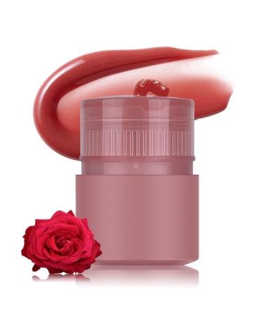 KYDA Lip Balm Tint Moisturizing Plumping Lip Butter Balm Lip Mask Hydrating Lip Gloss Balm for Hydration and Soft Lip with Fruit Essence 03 Rose