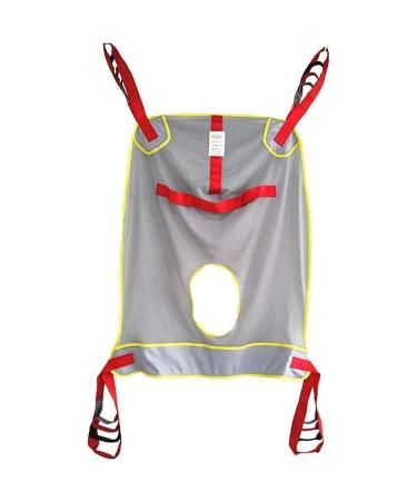 Patient Lifting Slings Patient Lift Sling with Head Support Commode Opening Heavy Duty Patient Lift Sling Patient Aid Full Body Mesh Patient Lift Sling Polyester Slings Medium