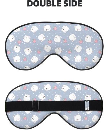 Cute Hamster Sleep Mask | Adjustable Double-Sided Eye Covers for Soft Sleep & Eye Edema Relief | International Shipping Available - Buy Online on GoSupps.com