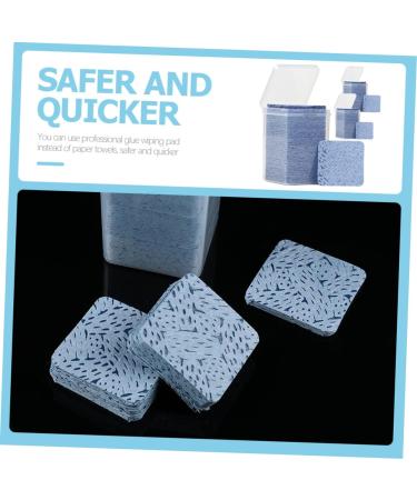 NOLITOY 3 Box Glue Bottle Mouth Wipes - Non-Woven Fabric Nail Polish & Glue Clean Removal Pads for Manicure - High Capacity Fingernail Care - Buy Online on GoSupps.com