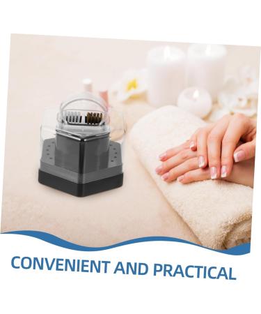 FRCOLOR Box Nail Polishing Box Nail Drill Bits Container Nail Drill Bit Holder Nail Grinding Head Holder Nail Supplies Nail Drill Organizers and Storage Manicure Supply Nail Art Supplies 9.00X9.00X9.00CM Black - Buy Online on GoSupps.com