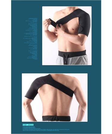 VORCOOL Adjustable Left Shoulder Support Brace - Shoulder Compression Sleeve for Pain Relief - Black - Buy Online on GoSupps.com