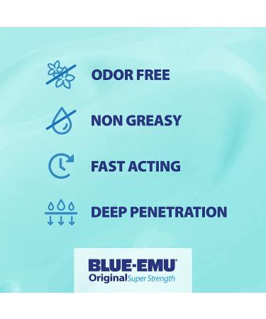 Blue Emu Muscle and Joint Deep Soothing Analgesic Cream 12oz - Fast Pain Relief - Buy Online on GoSupps.com