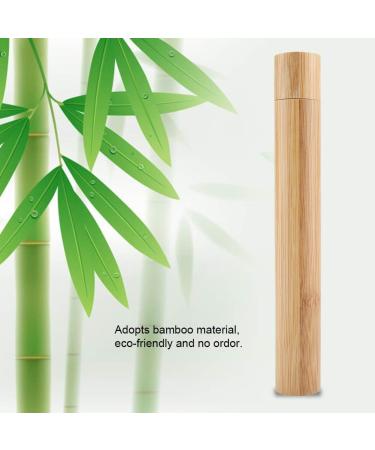 Portable Bamboo Toothbrush Holder Case - Eco-Friendly Travel & Home Storage Solution - Buy Online on GoSupps.com