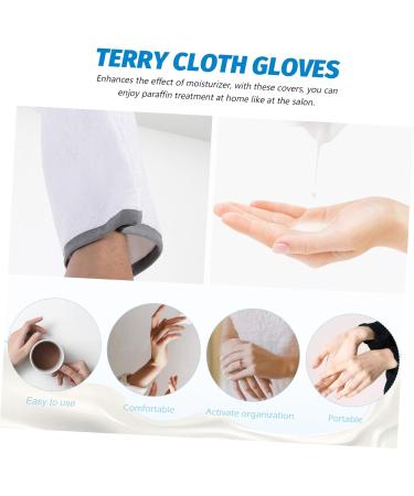 Ipetboom 1 Pair Waxing Gloves Bath Gloves Bath Bathing Accessories Bath Accessories Paraffin Gloves for Hot Wax Heating Gloves Wax Warmer for Hand Care Tote Bag Towel Manicure 27.5X16.5cm - Buy Online on GoSupps.com