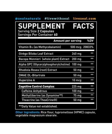 Nootropic NooFocus & Mood Support Matrix | Memory & Focus Supplement with Rhodiola B12 Alpha GPC Huperzine A DMAE | 120 CT - Boost Memory Focus Energy & Mood - Buy Online on GoSupps.com