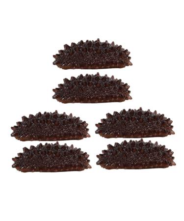 KICHOUSE 6pcs Mini Sea Cucumber Photo Props Science Educational Playthings Cognitive Model Food Fridge Magnet
