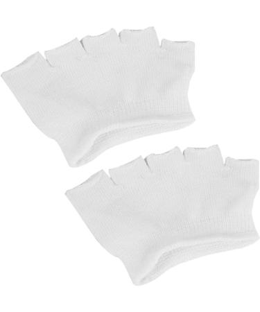 Exceart Couples Invisible Sports Yoga Socks - Open Toe Non-Wound Pilates & Ballet Dance Protection - White - Buy Online on GoSupps.com