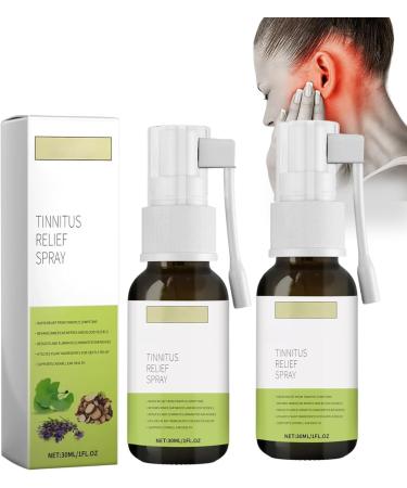Soulagement naturel des acouph nes spray nettoyant pour les oreilles inhalateur anti-acouph nes am liore l'audition pour hommes et femmes 2pcs